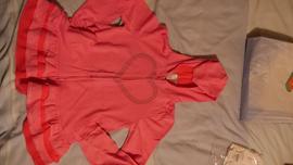 Gilet Zara Girls À Capuche  9-10 Ans Rose Neuf