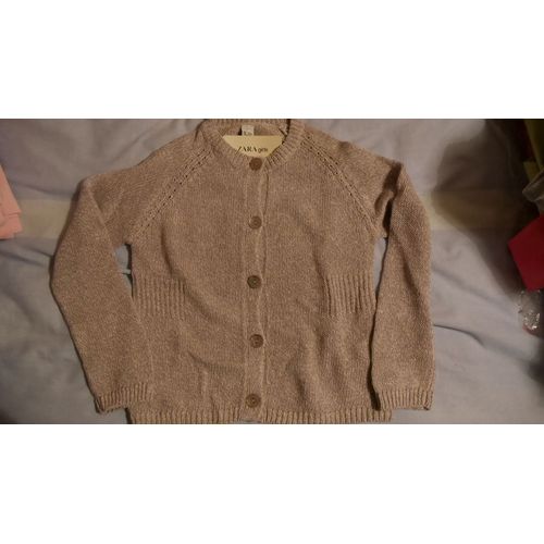 Gilet Zara Taille 9-10 Ans Gris Chine Neuf