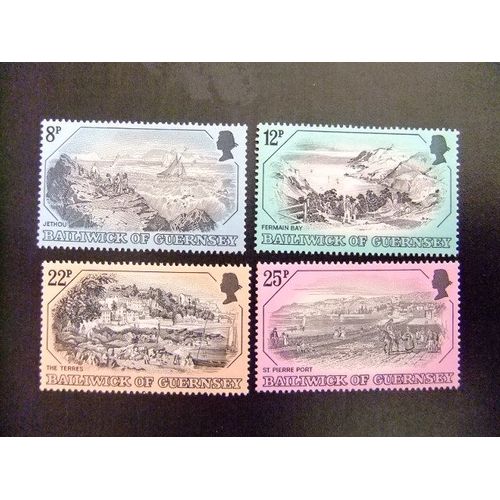 Guernsey Guernesey 1982 Gravures Anciennes Yvert Nº 243 / 46 ** Mnh