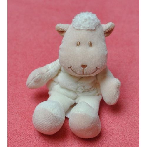 Doudou Mouton Marque Tiamo Hauteur 15 Cm