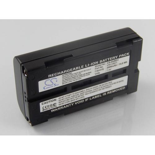 vhbw Li-Ion Batterie 2000mAh (7.4V) pour caméra vidéo, caméscope JVC GR-DLS1U, GR-DV9000, GR-DVL, GR-DVL9000, GR-DVL9000U comme VW-VBD1