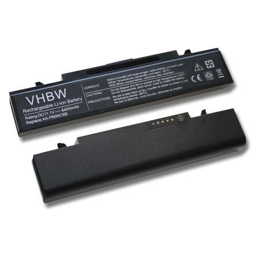 vhbw Li-Ion batterie 4400mAh (11.1V) noire pour ordinateur, PC Samsung R730, R780, RC408, RC410, RC420, RC508 comme AA-PB9NC6B, AA-PB9NC6W.