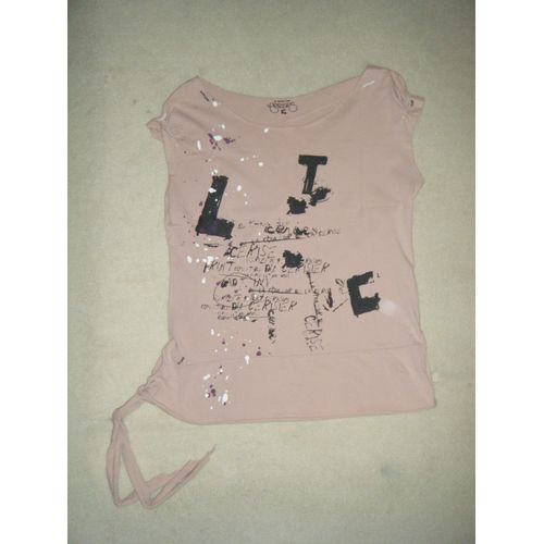 T-Shirt Vieux Rose Fantaisie Le Temps Des Cerises - Taille M