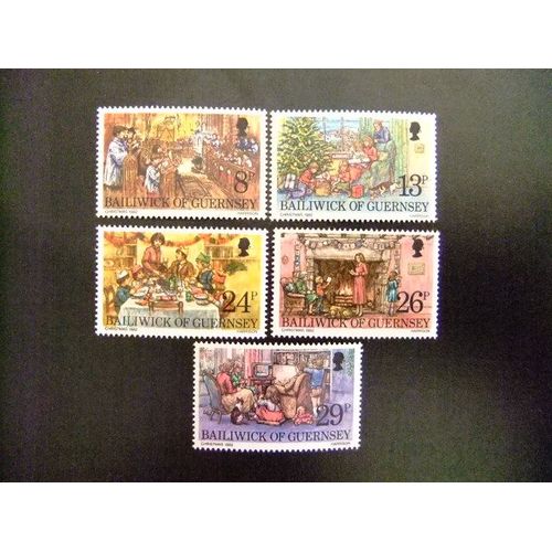 Guernsey Guernesey 1982 Nöel Navidad Yvert Nº 257 / 61 ** Mnh