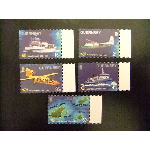 Guernsey Guernesey 1994 Barcos Independencia Postal Yvert Nº 666 / 70 ** Mnh
