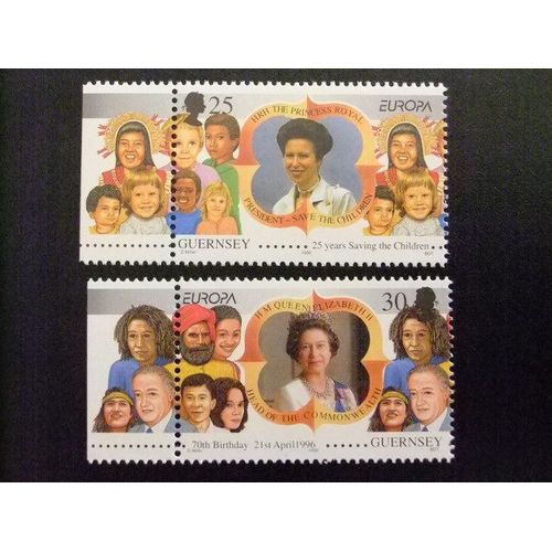 Guernsey Guernesey 1996 Europa Yvert Nº 701 / 02 ** Mnh