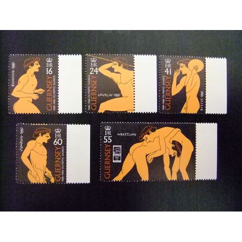 Guernsey Guernesey 1996 Centenario De Los Juegos Olimpicos Modernos Yvert Nº 713 / 17 ** Mnh