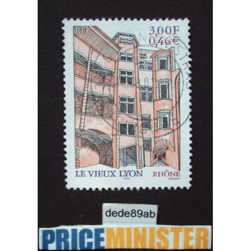 France.. Le Vieux Lyon . Oblitération Manuelle Circulaire Used Stamp.