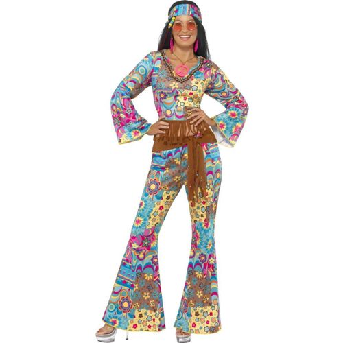 Déguisement Hippie Col V Femme - Taille: M