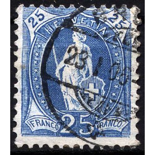 Suisse, Helvetia, 1882  Timbre N°73