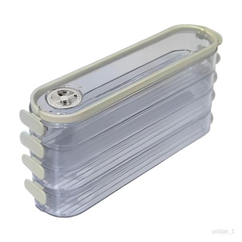 Poubelle de rangement de réfrigérateur polyvalente pour barbecue, intérieur transparent