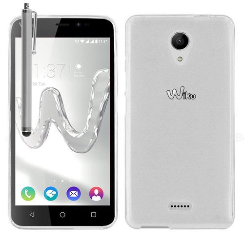 Coque Silicone Gel Pour Wiko Freddy 4g 5.0" - Transparent + Stylet