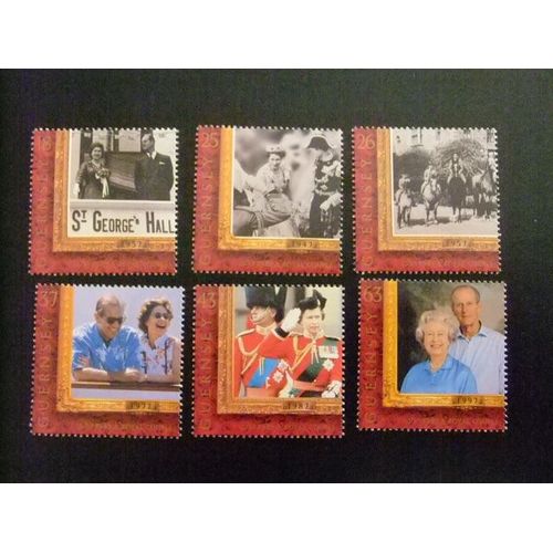 Guernsey Guernesey 1997 Bodas De Oro De Isabel Ii Yvert Nº 763 / 68 ** Mnh