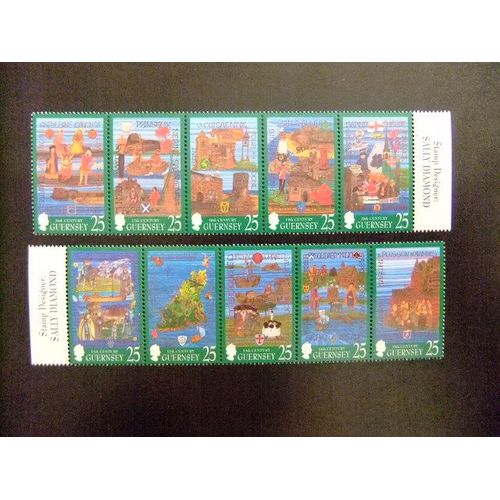 Guernsey Guernesey 1998 Tapisseries Murales Yvert Nº 769 / 78 ** Mnh