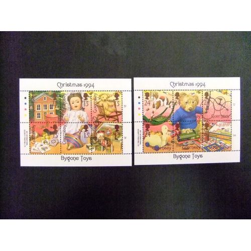 Guernsey Guernesey 1994 Navidad Juguetes Yvert Nº Bloc 28 / 29 ** Mnh