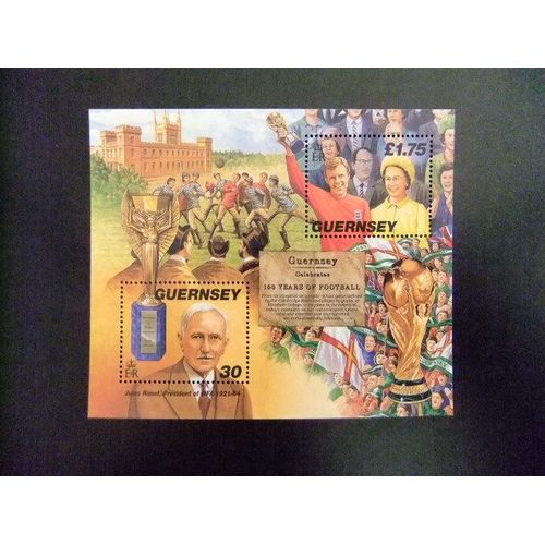 Guernsey Guernesey 1998 150 Anniversaire Du Football Yvert Nº Bloc 39 ** Mnh