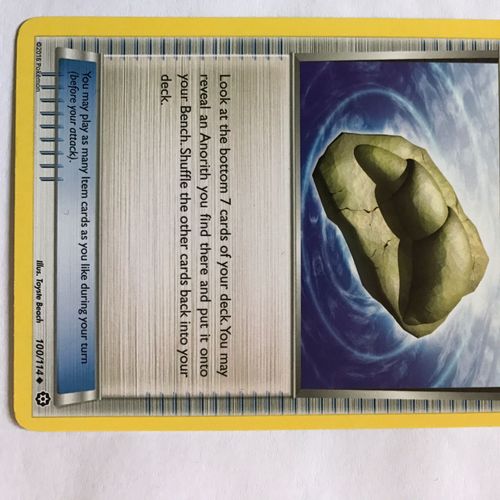 Carte Pokemon Série Offensive Vapeur Anglais Trainer Claw Fossil Anorith 100/114