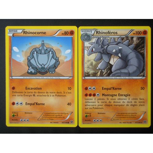 Base X.Y -  Rhinocorne (60) + Rhinoféros (61/146)