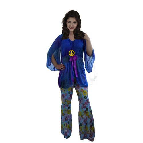 Déguisement Flower Power Hippie Femme - Taille: M / L