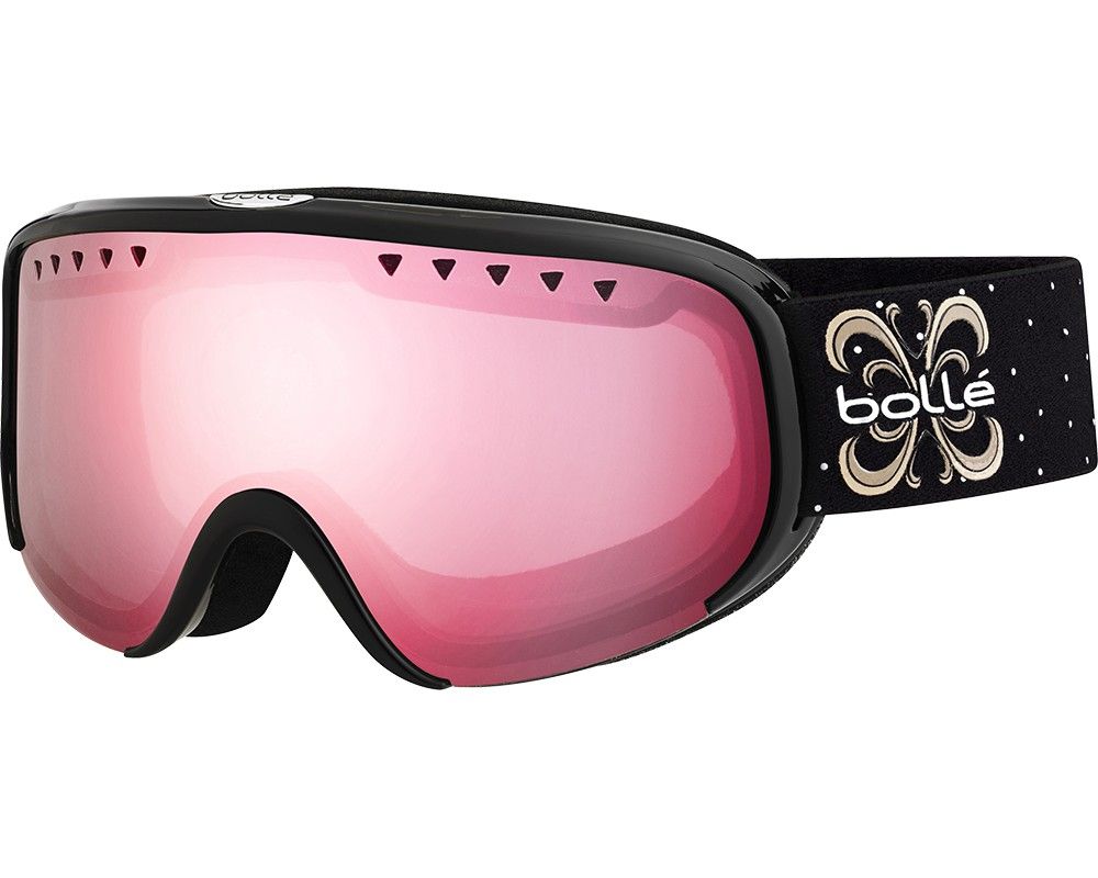 Masque De Ski Masque De Ski Bolle Scarlett Noir Brillant Vermillon Gun