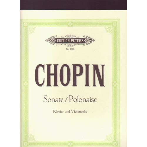 Chopin Sonate Polonaise Pour Klavier Und Violoncello