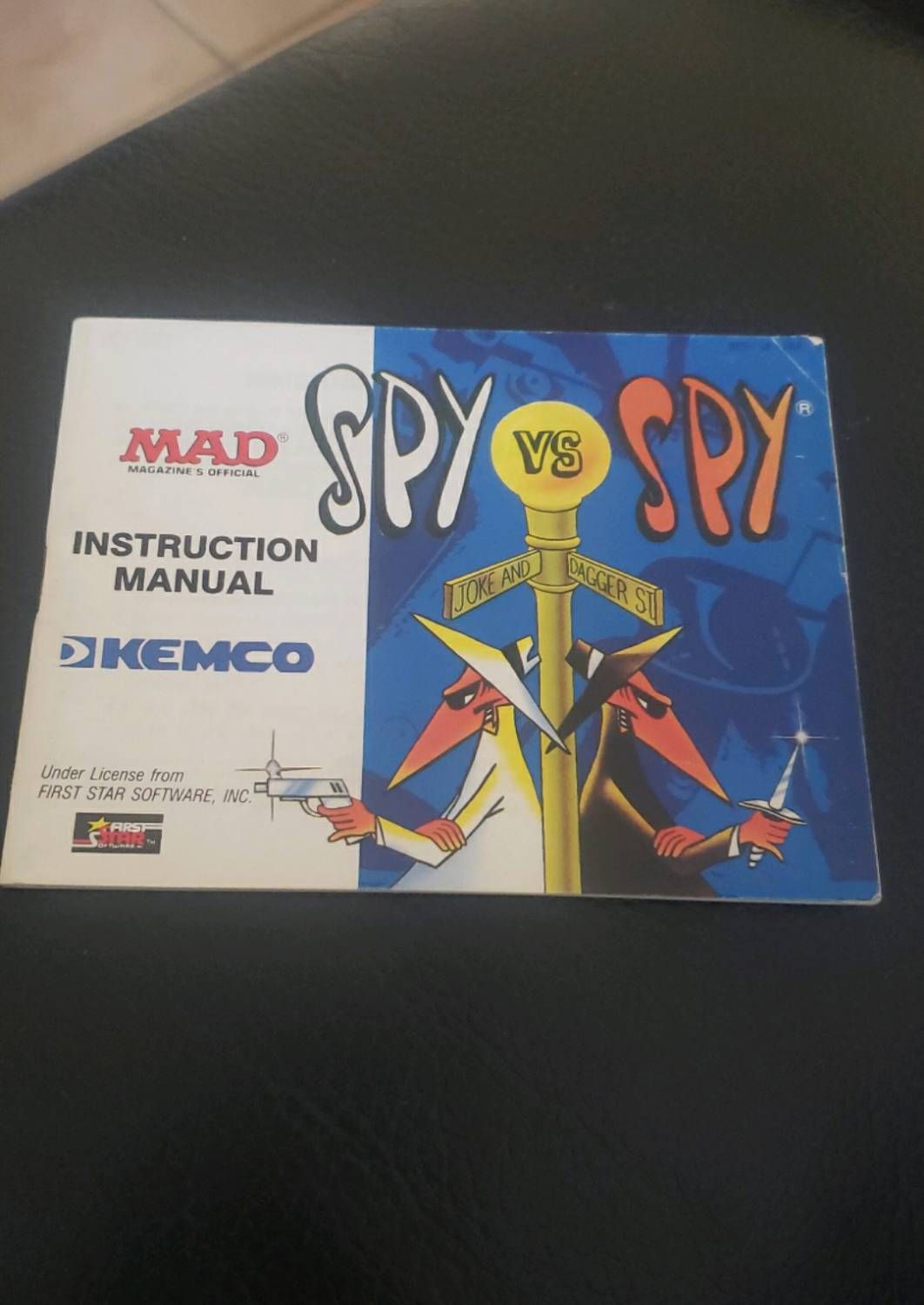 Notice De Jeu Spy Vs Spy Original Nintendo Nes