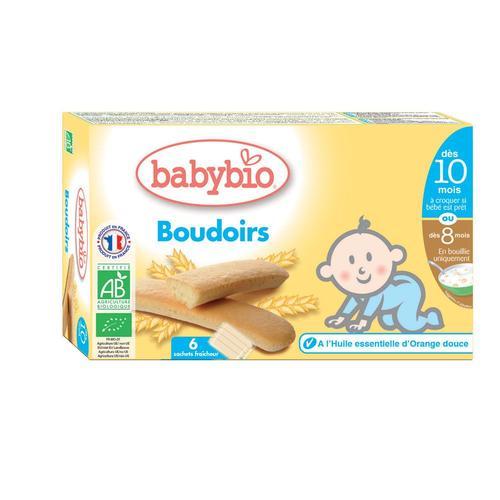 Babybio Boudoirs Bio 6 Sachets Fraicheurs De 4 Biscuits