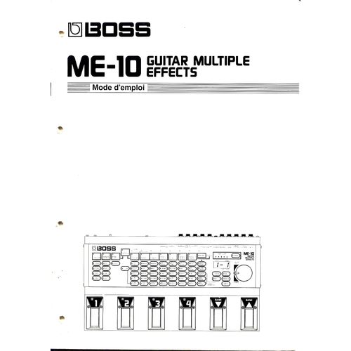 Mode D'emploi Me-10 Boss