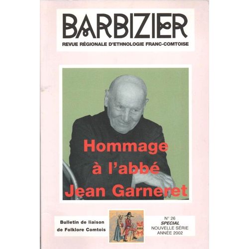 Barbizier Revue Regionale D'ethnologie Franc Comtoise  26 
