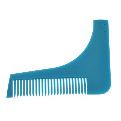 Men Beard Shaper Outil Shaping Tools Pour Perfect Lines Et Symétrie Bleu