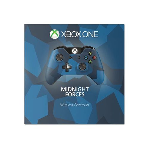 Manette Microsoft Xbox One Wireless Controller Sans Fil Bleu Special Edition Midnight Forces Microsoft Pour Microsoft Xbox One