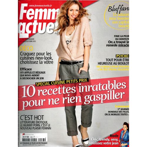 Femme Actuelle N°1463 Recettes Inratables/ J.Besson/ Mode Jean/ Cabrel/ Depression