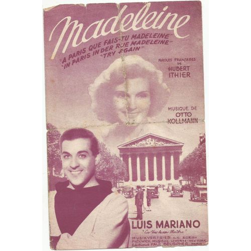 Madeleine "A Paris Que Fais-Tu Madeleine