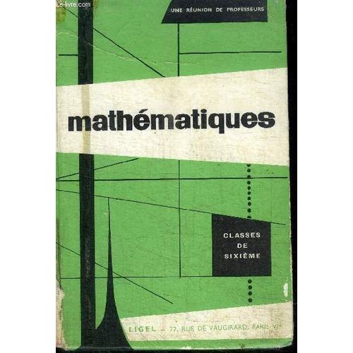 Mathematiques Classe De 6eme - Vendu En L'etat