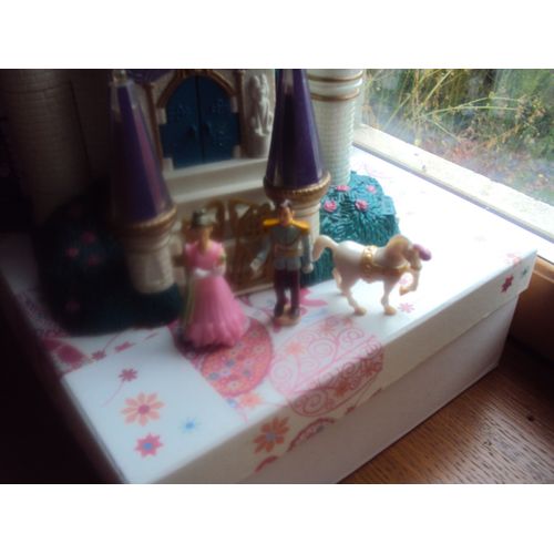 Polly Pocket Château Princesse Cendrillon Lumineux + Personnages 1998