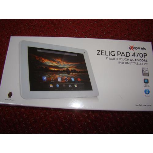 Hamlet Zelig Pad 470P - Tablette - Android 4.4 (Kit Kat) - 8 Go - 7" TFT ( 800 x 480 ) - Appareil-photo avant - Logement microSD - Wi-Fi - blanc