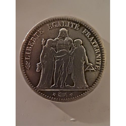 Piéce De 5 Francs Argent 1875