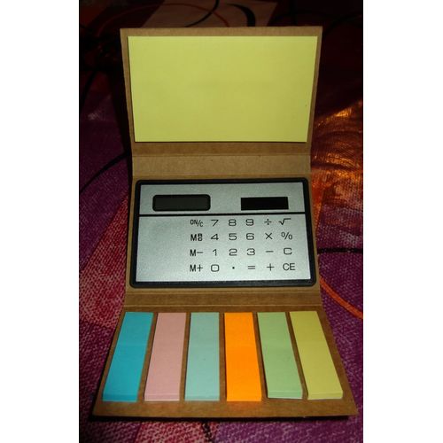 Coffret Calculatrice Solaire & Post it