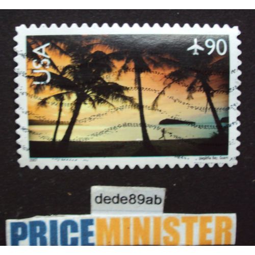 Etats-Unis.. U.S.A.90 Airmail - Hagatna Bay,Guam . Oblitéré Used Stamp.