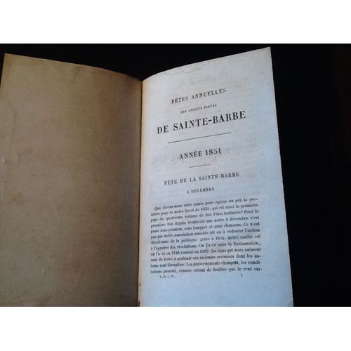 [En Un Seul Volume] Annuaire Des Anciens Du College Sainte-Barbe (1851-1856)