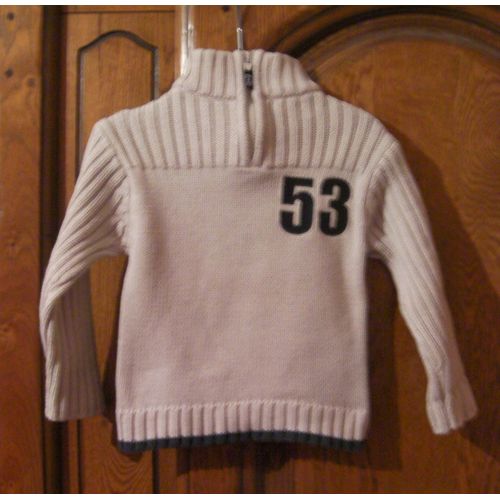 Pull Beige Okaïdi - Taille 24 Mois