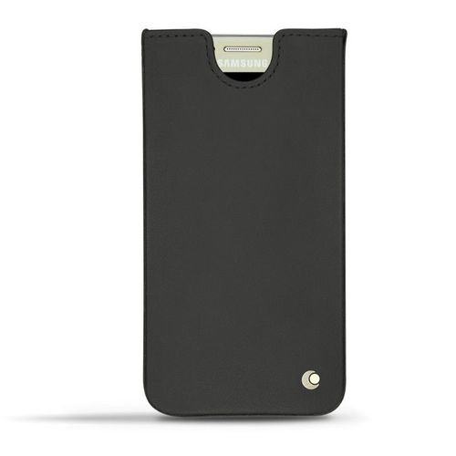 Pochette Cuir Pour Samsung S7 En Cuir Noir Housse Portable S7