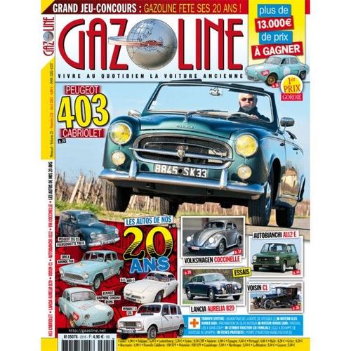 Gazoline N°221 Volume 21 Peugeot 403 Cabriolet