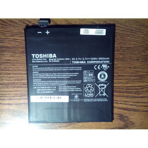 Batterie Réf:PA5053U-1BBatterie Toshiba PA5053U-1BRS 7,4V 33Wh 4230 mAh pour tablette Toshiba AT10 LE 