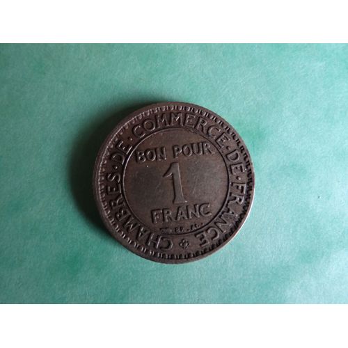 France - 1922 - Pièce De Monnaie - Bon Pour 1 Franc
