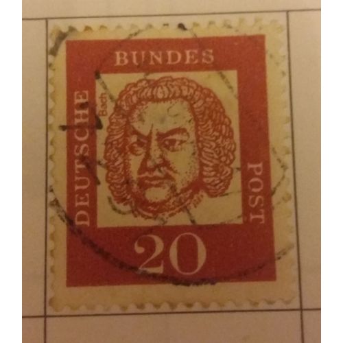 Timbre Deutsche Bundespost Oblitéré Berlin-Ouest De 1961. 20