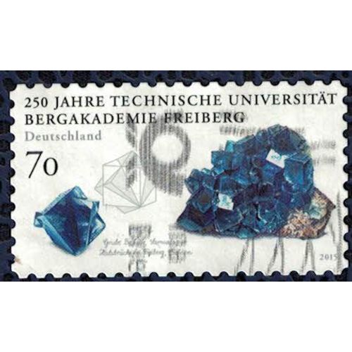 Allemagne 2015 Oblitéré Used Académie De Freiberg Minéral Fluorite