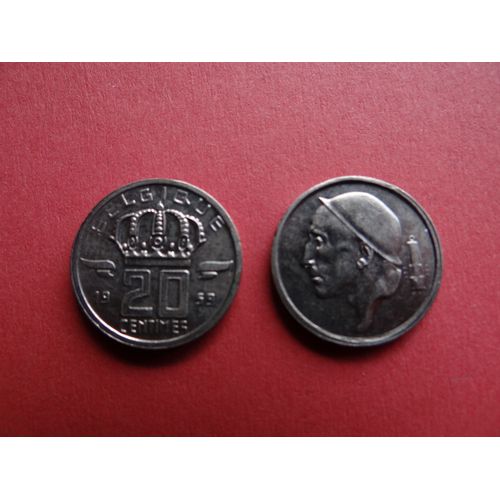 Belgique - 1959 - Pièce De Monnaie - 20 Centimes