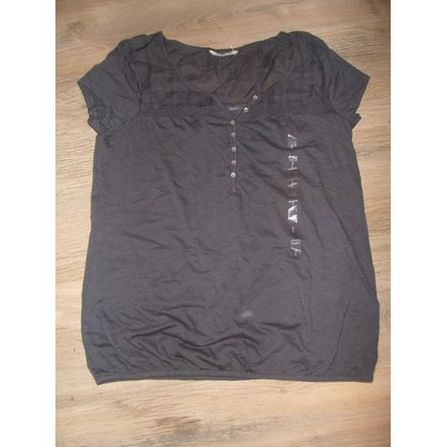 Blouse Camaieu Gris Anthracite Tl -T40