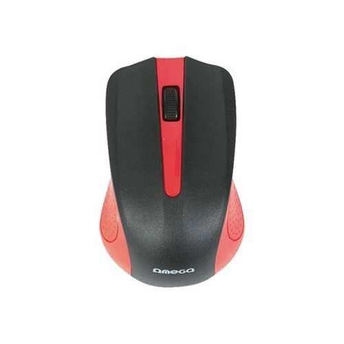 OMEGA Value Line OM-05R - Souris - droitiers et gauchers - optique - 3 boutons - filaire - USB - rouge
